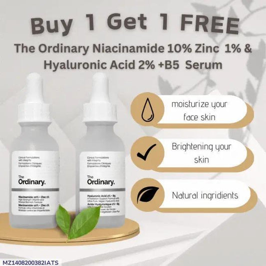 Buy 1Get 1Free Ordinary Niacinamide 10%+Zinc 1% 30ml (Pack 2)