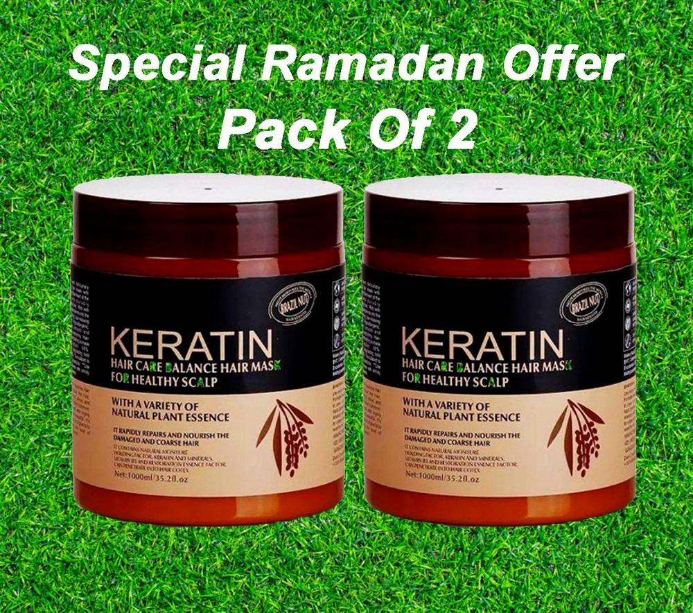 Buy 1 Get 1 Free Keratin Hair Mask 1000 ML (Pack 2)